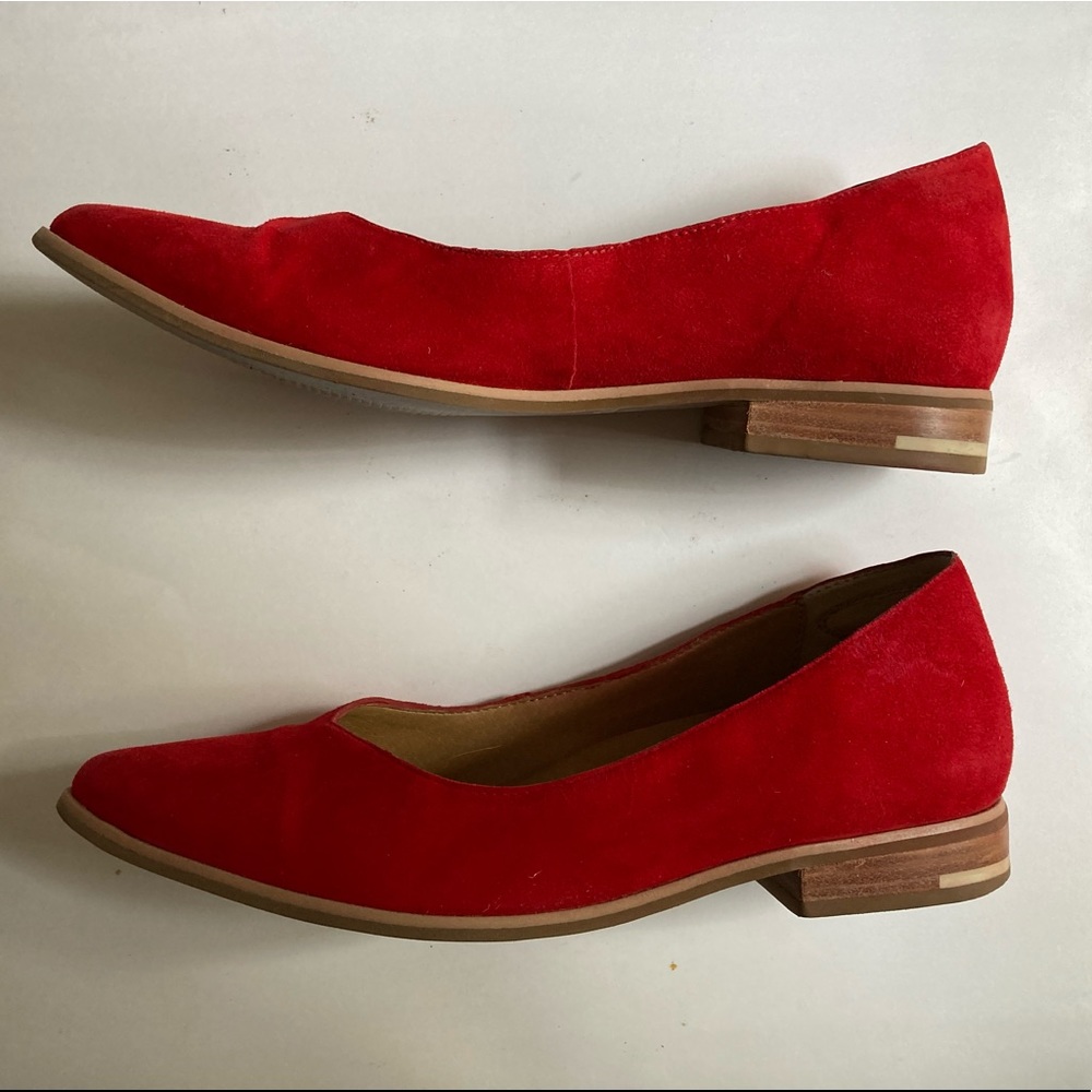 Dr. Scholl’s Flair flats red suede 7